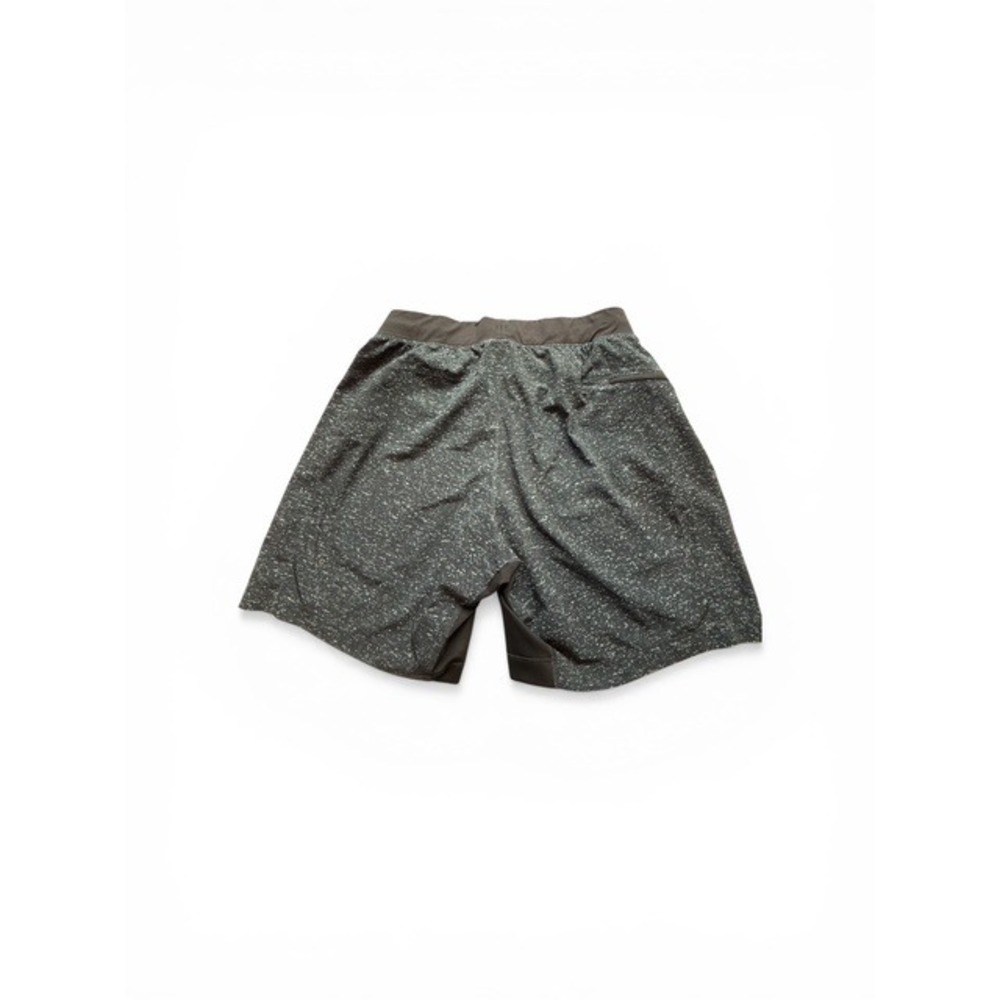 Lululemon Mens Athletic Shorts Charcoal Grey Speckled Heathered Gym Training L